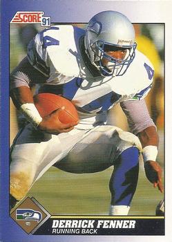 Derrick Fenner Seattle Seahawks 1991 Score NFL #18